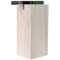 Soap Dispenser, White, Square, Tall, Wood